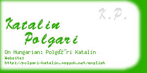 katalin polgari business card
